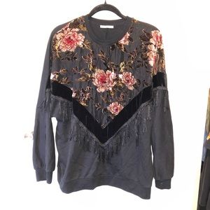 Zara Embroidered Floral Blouse